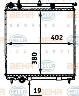 Радіатор HELLA 8MK 376 718-631