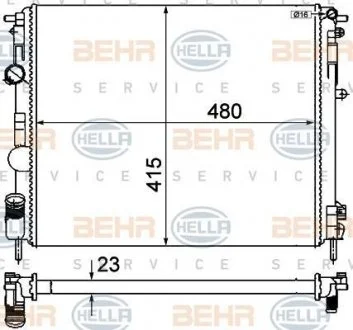 Радіатор HELLA 8MK 376 719-691