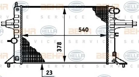 Радіатор HELLA 8MK 376 720-421