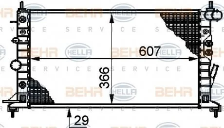 Радиатор HELLA 8MK 376 720-641