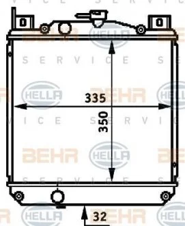 Радиатор HELLA 8MK 376 720-731