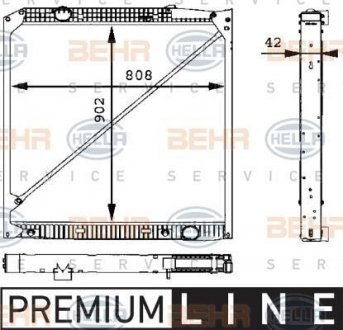 Радиатор HELLA 8MK 376 721-221 (фото 1)