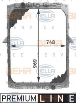 Радиатор HELLA 8MK 376 721-511 (фото 1)