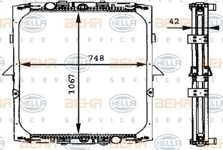 Радиатор HELLA 8MK 376 721-531