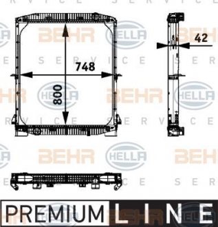 Радиатор HELLA 8MK 376 721-611