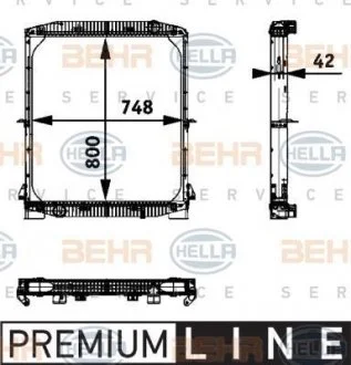 Радиатор HELLA 8MK 376 721-611