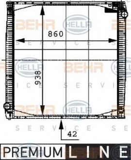 Радиатор HELLA 8MK 376 721-621