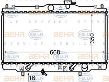 Радиатор HELLA 8MK 376 724-511
