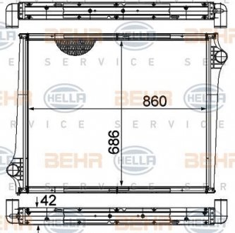 Радиатор HELLA 8MK 376 724-611