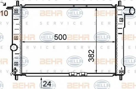 Радіатор HELLA 8MK 376 726-501