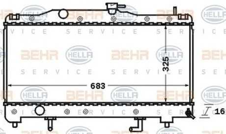 Радиатор HELLA 8MK 376 726-561