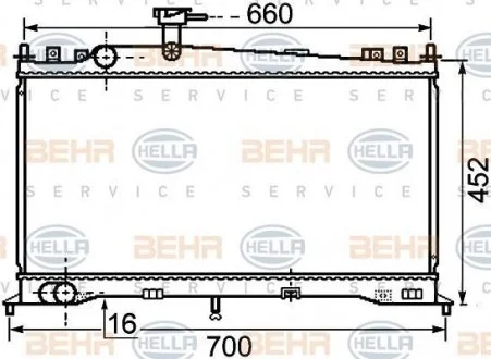 Радиатор HELLA 8MK 376 750-261