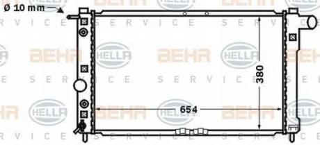 Радіатор HELLA 8MK 376 767-221 (фото 1)