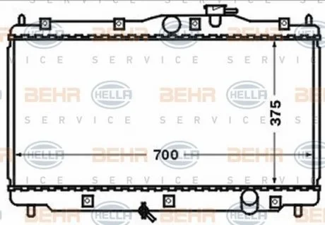 Радиатор HELLA 8MK 376 768-231