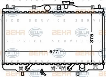 Радиатор HELLA 8MK 376 768-251