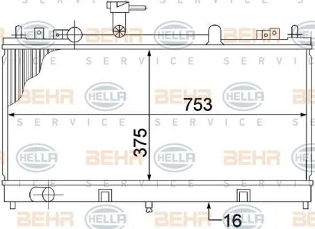 Радиатор HELLA 8MK 376 769-671
