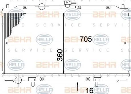 Радіатор HELLA 8MK 376 770-661