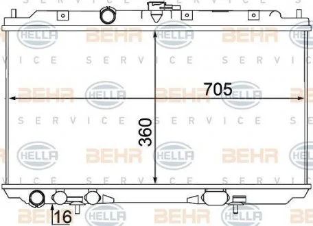 Радіатор HELLA 8MK 376 770-671