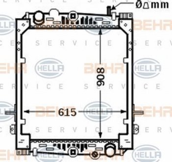 Радиатор HELLA 8MK 376 774-311