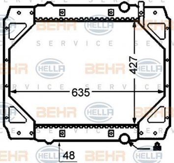 Радіатор HELLA 8MK 376 774-321 (фото 1)