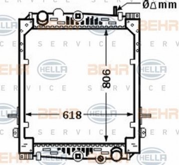 Радиатор HELLA 8MK 376 774-341