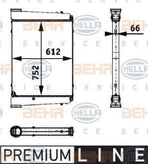 Интеркулер HELLA 8ML 376 724-351