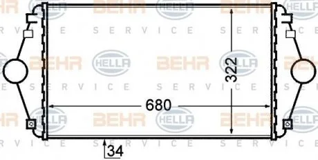 Интеркуллер HELLA 8ML 376 727-641