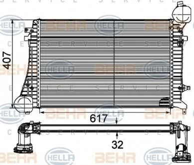 Интеркуллер Passat 05- 1.9TDi HELLA 8ML 376 746-131