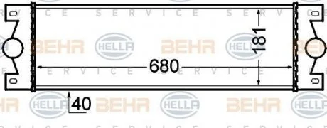 Интеркулер HELLA 8ML 376 776-521