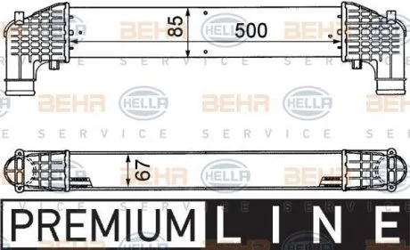 Интеркуллер 1.9TDi HELLA 8ML 376 776-571