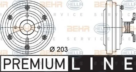 Віскомуфта Man HELLA 8MV 376 731-281