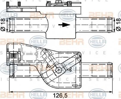 Клапан HELLA 9XL 351 328-091