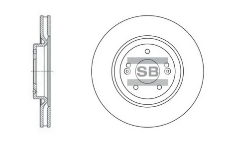 Гальмівний диск Hi-Q (SANGSIN) SD1070