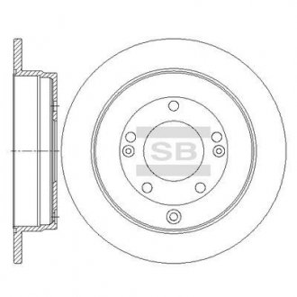 Диск гальмівний Hi-Q (SANGSIN) SD1089