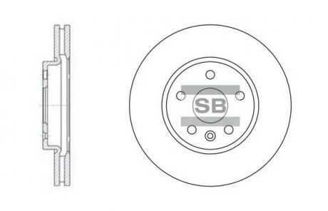 Гальмівний диск передній Hi-Q (SANGSIN) SD3031