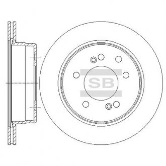Гальмівний диск задній Hi-Q (SANGSIN) SD3043