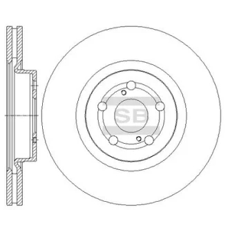 Гальмівний диск Hi-Q (SANGSIN) SD4045
