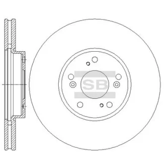 Гальмівний диск Hi-Q (SANGSIN) SD4121