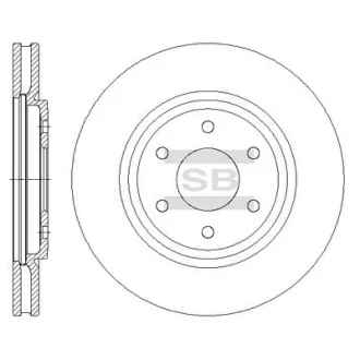 Гальмівний диск Hi-Q (SANGSIN) SD4229