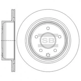 Диск тормозной задний Hi-Q (SANGSIN) SD4241