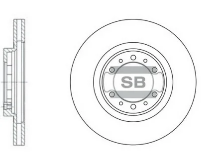 Гальмівний диск Hi-Q (SANGSIN) SD4305