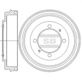 Диск тормозной Hi-Q (SANGSIN) SD4318