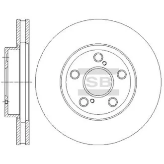 Фото 1 - диск тормозной (кратно 2) передний (вентилируемый) Toyota Prius ZVW3 (09-) (D=25 Hi-Q (SANGSIN) SD4629 Диск тормозной (кратно 2) передний (вентилируемый) Toyota Prius ZVW3 (09-) (D=25 Hi-Q (SANGSIN) SD4629 (фото 1)
