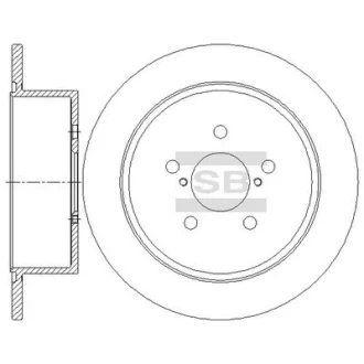 Гальмівний диск Hi-Q (SANGSIN) SD4705