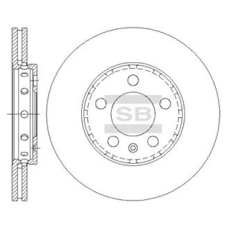 Гальмівний диск Hi-Q (SANGSIN) SD5401