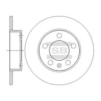 Гальмівний диск Hi-Q (SANGSIN) SD5402