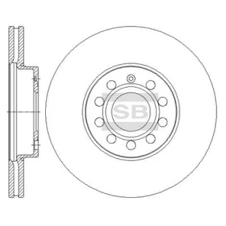 Гальмівний диск Hi-Q (SANGSIN) SD5405