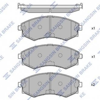 Тормозные колодки Hi-Q (SANGSIN) SP1054-F