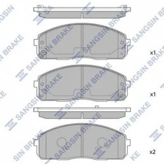 Колодки тормозные передние 58101-4FA10 SANGSIN Hi-Q (SANGSIN) SP1174