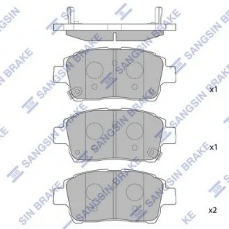 Колодки дискового тормоза Hi-Q (SANGSIN) SP1244